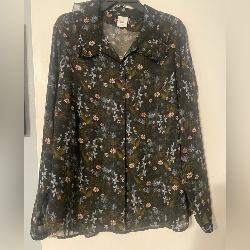 Cabi XL long-sleeve blouse